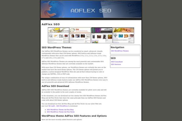 Ad Flex Niche theme site design template sample