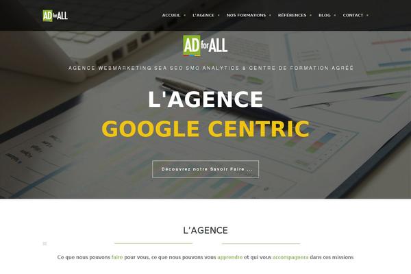Blu theme site design template sample