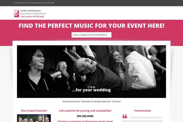 Calypso theme site design template sample
