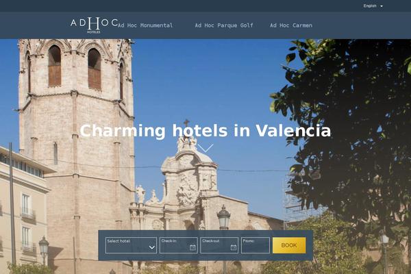 adhochoteles.com site used Ad-hoc-hoteles-2017