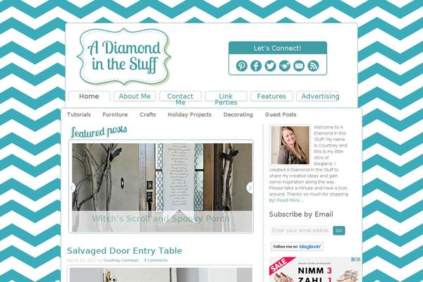 adiamondinthestuff.com site used Blog-diary