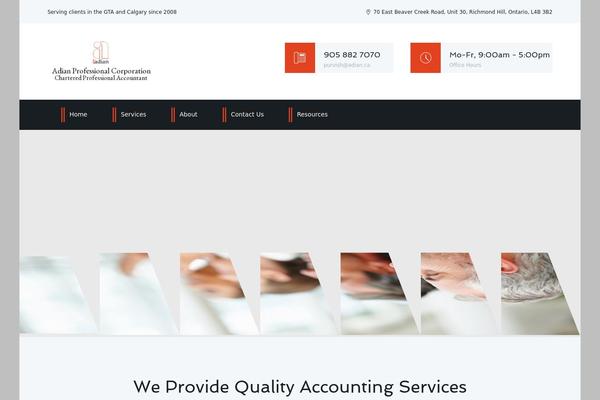 Adviser theme site design template sample