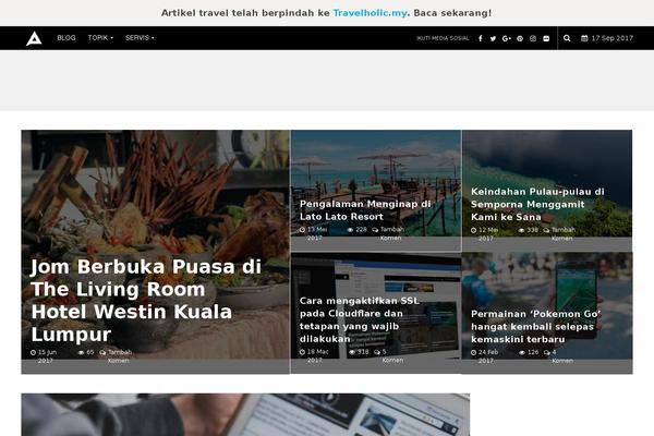 Gridzone theme site design template sample
