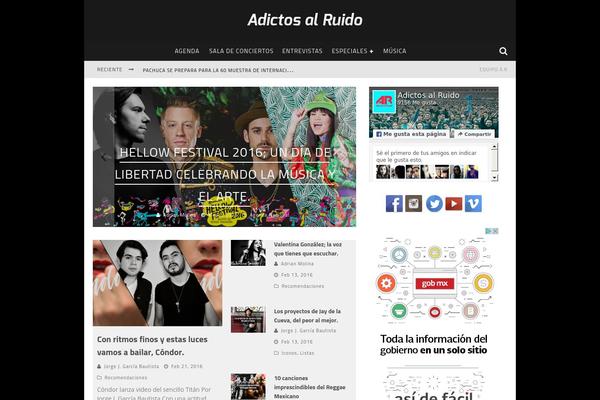 adictosalruido.mx site used Valenti2