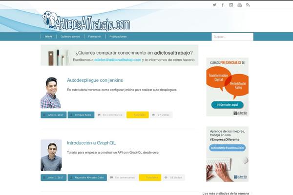 adictosaltrabajo.com site used Newspaper Child