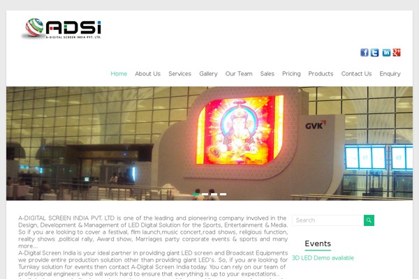 Spacious theme site design template sample