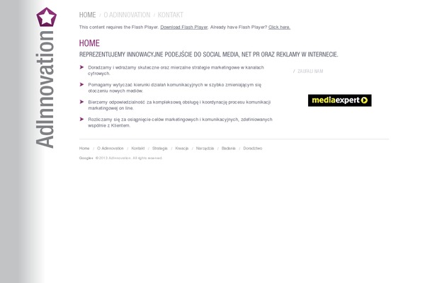adinnovation.pl site used Adinnovation