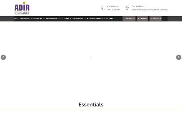 adirinsurance.com site used Consultantpro
