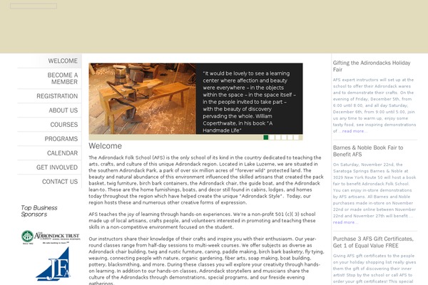 adirondackfolkschool.org site used Classic-theme