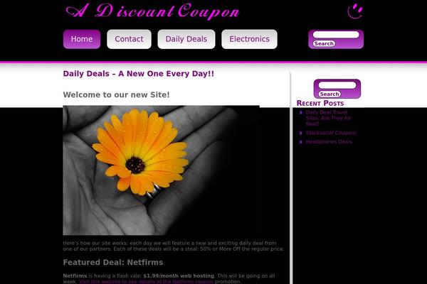 pandora theme site design template sample