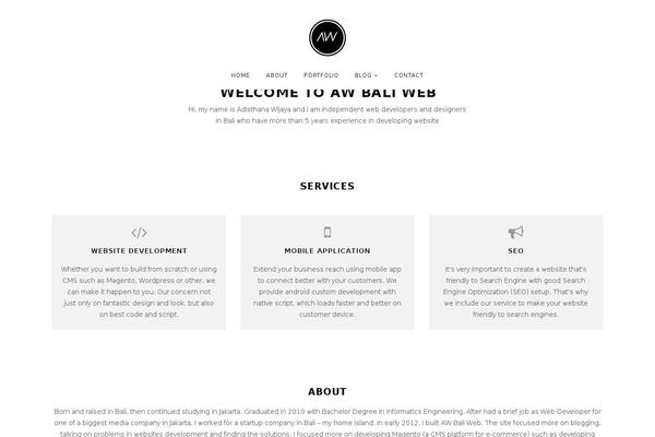 Adapt theme site design template sample