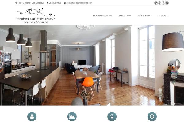 adk-architecture.com site used Spiral-divi