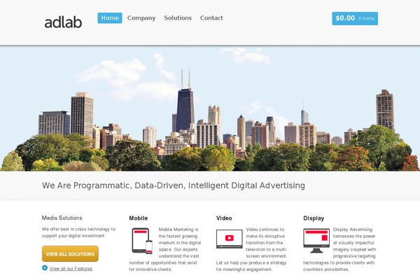 Whitelight theme site design template sample