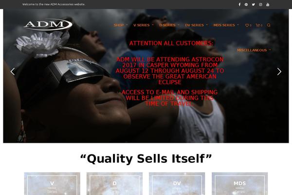 Shopkeeper Child theme site design template sample