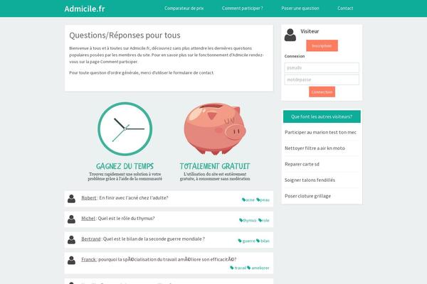 admicile.fr site used Questions