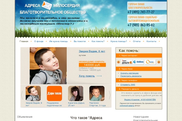 Site using Leyka plugin