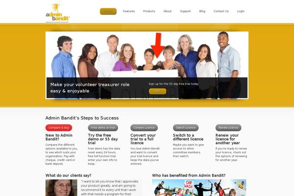 adminbandit.com.au site used Superb