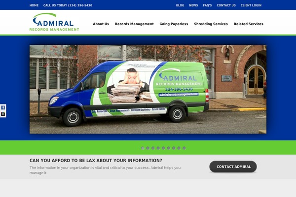 admiralrecordsmanagement.com site used Sovereign_wp