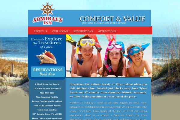 Admiral theme site design template sample