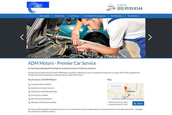 Motors theme site design template sample