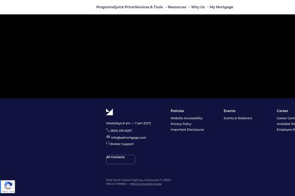 admortgage.com site used Adm