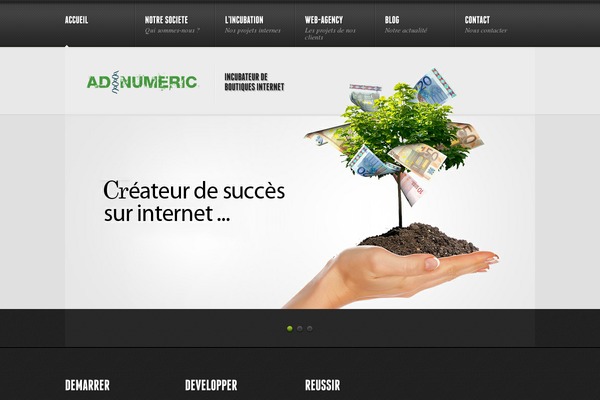 adnumeric.fr site used Theme1310