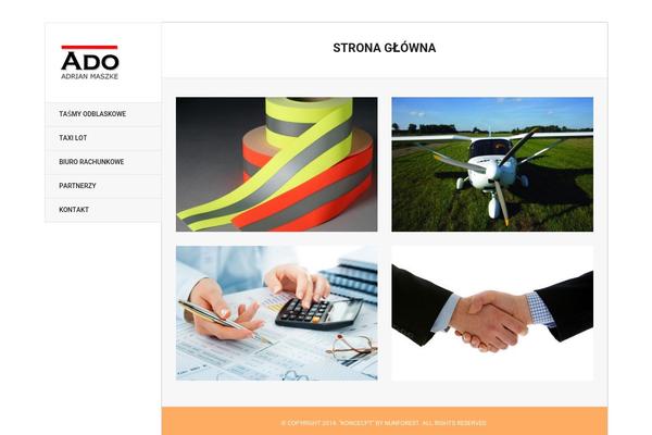 Koncecpt theme site design template sample