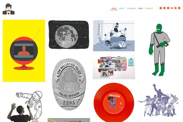 Studiofolio theme site design template sample