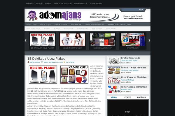 Scarlett theme site design template sample