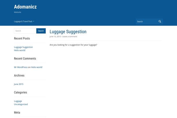 Academica theme site design template sample
