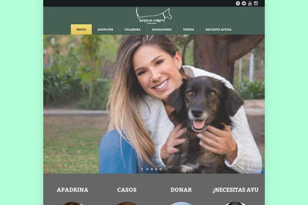 Pet-rescue theme site design template sample