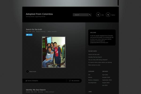 Piano Black theme site design template sample
