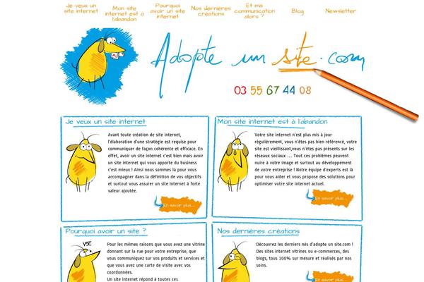 adopteunsite.com site used Personnalise