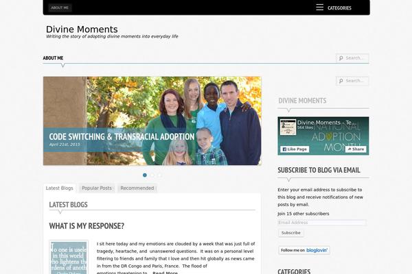 Supernova theme site design template sample