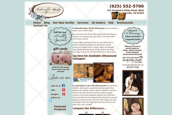 Baby theme site design template sample