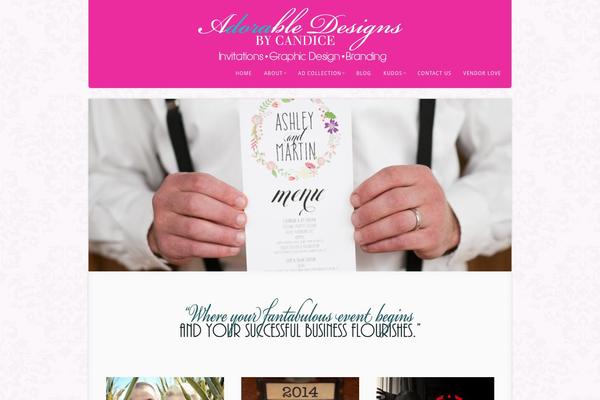 Acoustic theme site design template sample
