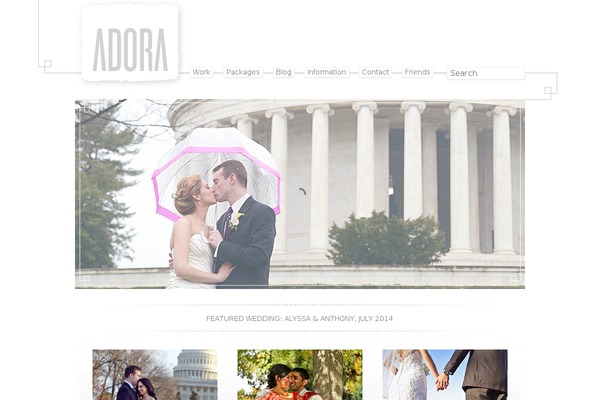 Adora theme site design template sample