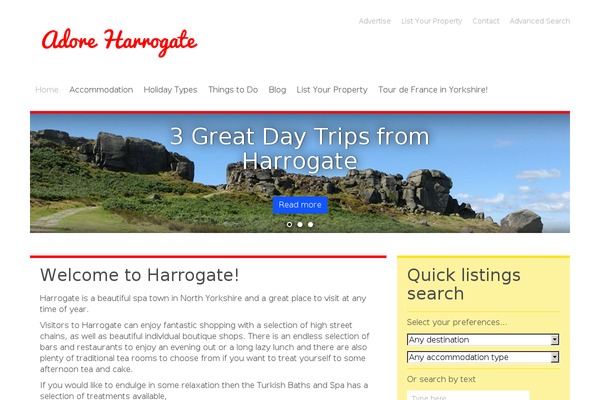 adoreharrogate.co.uk site used Adore-travel