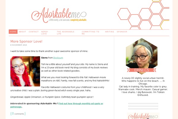 Type theme site design template sample