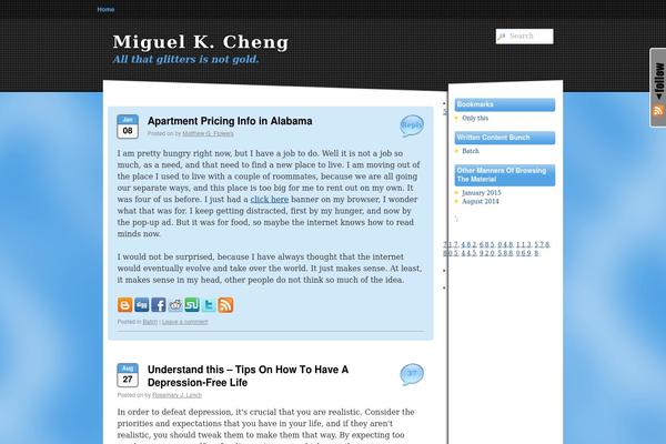 Sonar theme site design template sample
