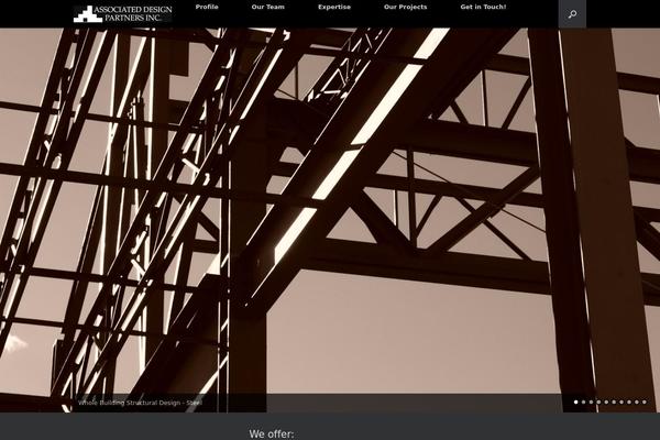 Vantage theme site design template sample