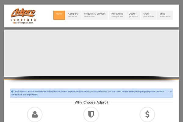 Thinker theme site design template sample