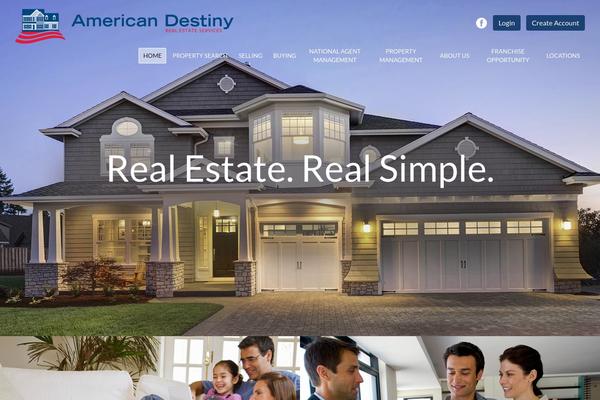 Ad theme site design template sample