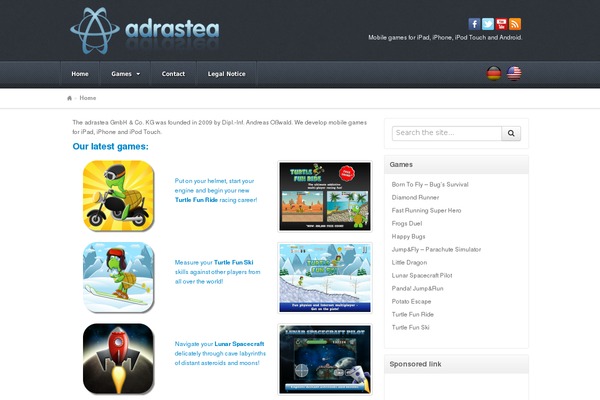 Akita theme site design template sample