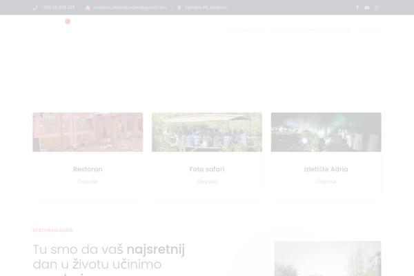 Adria theme site design template sample