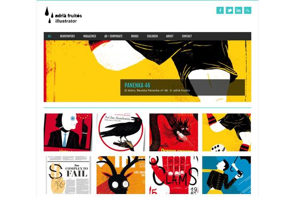 Magazino theme site design template sample