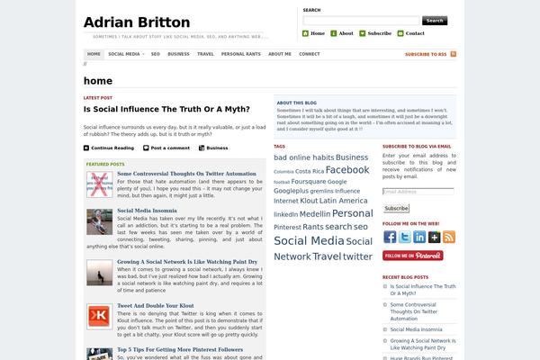 The Morning After theme site design template sample