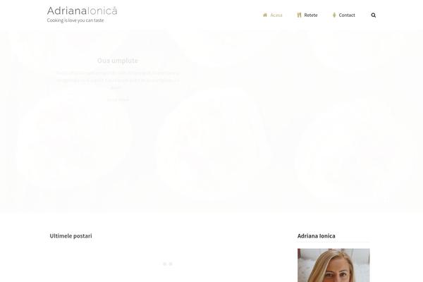 Cookbook theme site design template sample