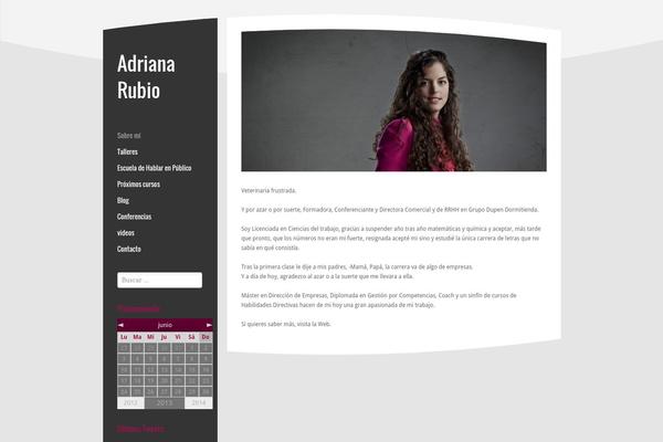 adrianarubio.com site used RT-Theme 15