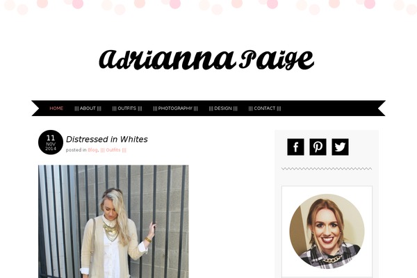 Adelle theme site design template sample